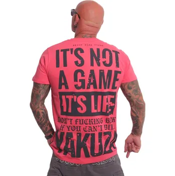 Pánské triko Yakuza Not A Game 24075 geranium velikost: S