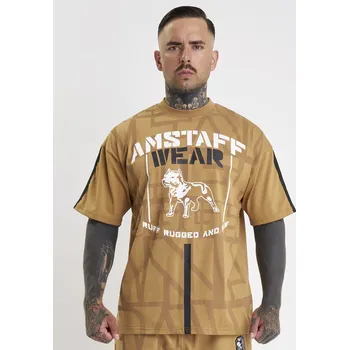 Pánské oblečení Amstaff pánské triko Auron beige velikost: M