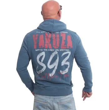 Pánská mikina Pánská mikina s kapucí Yakuza Dead Clown 22030 mallard blue velikost: 4XL