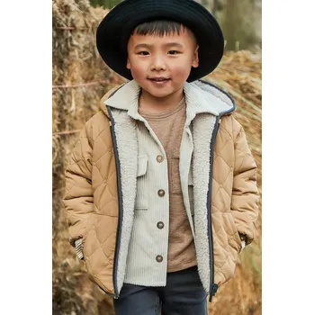 Chlapecká bunda Dětská oboustranná bunda Mayoral 4421.5G.Mini.9BYA béžová 12X, vel. 110