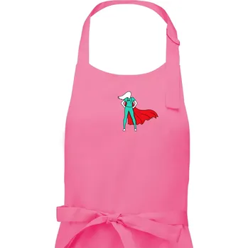 Kuchyňská zástěra Super doktorka - Pánská zástěra na vaření - Univerzální velikost ( Růžová )
