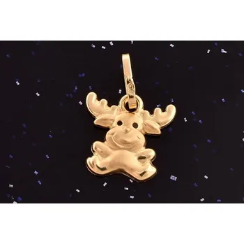 Přívěsek Zlatý přívěsek sob P065, Au 585/1000 14kt, 0,40g (14kt,váha 0,40g)