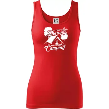 Dámské tričko I don't need therapy camping - Dámské tílko - S ( Červená )