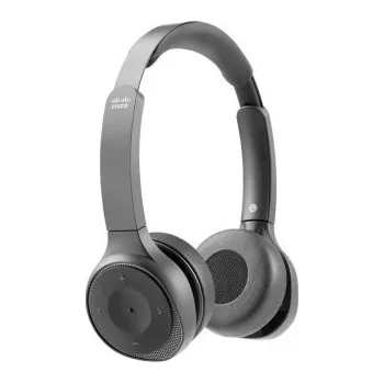 Sluchátka Cisco 730 Wireless Dual On-ear Headset+Stand USB Platinum (HS-WL-730-BUNAS-C)