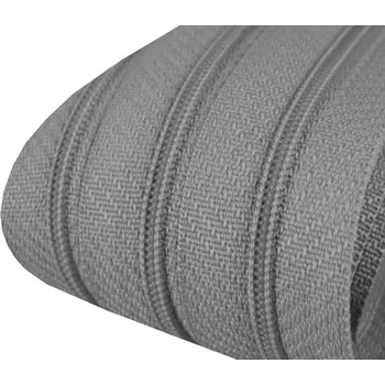Zip Zip spirálový šíře 3 mm metráž - šedý - 1m