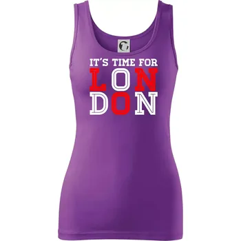 Dámské tričko Its time for LONDON - Dámské tílko - XS ( Fialová )