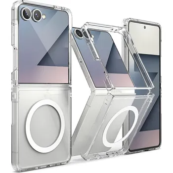 Náhradní díl pro mobilní telefon Kryt Ringke Fusion Magnetic Magsafe Samsung Galaxy Z Flip 7 Clear