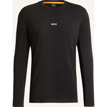 Pánské oblečení Boss Pánské Tričko S Dlouhým Rukávem Tchark, černá, XS