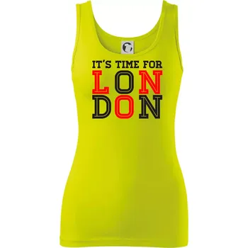 Its time for LONDON - Dámské tílko - M ( Limetková )