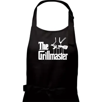 Kuchyňská zástěra The Grillmaster - Pánská zástěra na vaření - Univerzální velikost ( Černá )