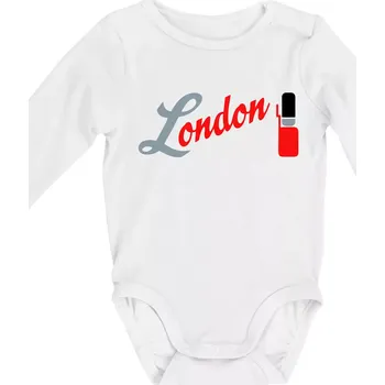 London Stráž - Body kojenecké s dlouhým rukávem - Dlouhý r. do 3 měs ( Bílá )