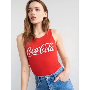 Body Sinsay - Body s&nbsp;vysokým podílem bavlny Coca-Cola - červená - 8859J-33X - 8859J-33X-XXS