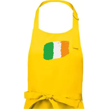 Kuchyňská zástěra Irská vlajka - Dámská zástěra na vaření - Univerzální velikost ( Žlutá )