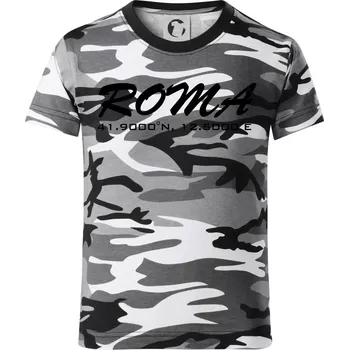 Chlapecké tričko Roma GPS - Dětské maskáčové triko - 122 cm/6 let ( Šedý maskáč )