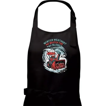Kuchyňská zástěra Winter Blower - Pánská zástěra na vaření - Univerzální velikost ( Černá )