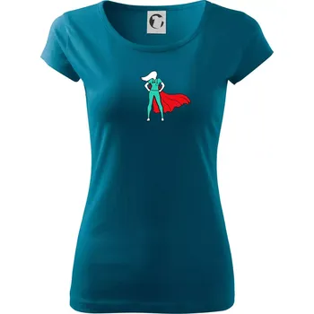 Dámské tričko Super doktorka - Dámské triko Pure - 2XL ( Petrolejová )