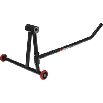 zvedák Stojan na motocykl zadní (pro jednoramennou kyvnou vidlici), trn nutno dokoupit zvlášť, q-tech (černý)