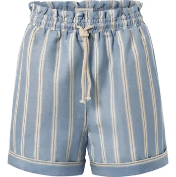 Dámské kraťasy 638837 - Tchibo - Šortky z lněné směsi - pro ženy - vel. 44 - barva: modrá/s proužky