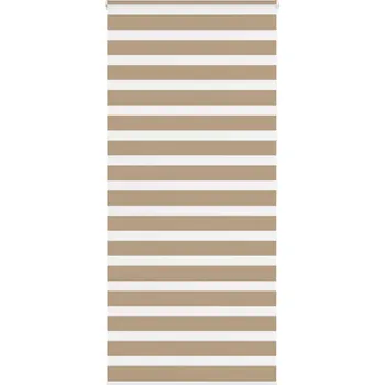 Zebra roleta pískově hnědá šířka látky 90,9 cm polyester