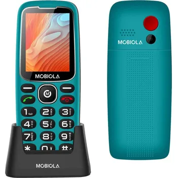 Mobilní telefon Tlačítkový telefon pro seniory Mobiola MB4120 4G tyrkysová MB4120TUE