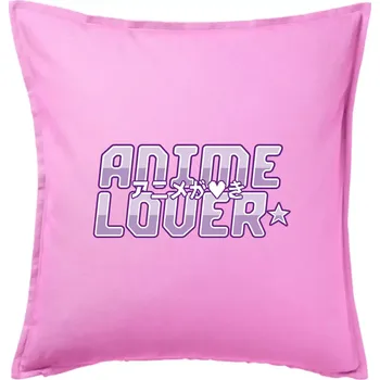 Polštář Anime lover - Polštář 50x50 - 50x50 - Pouze potah ( Růžová )