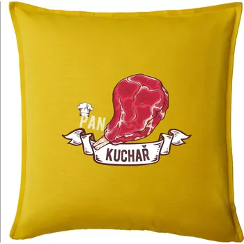 Polštář Pan kuchař - Polštář 50x50 - 50x50 - Pouze potah ( Žlutá )