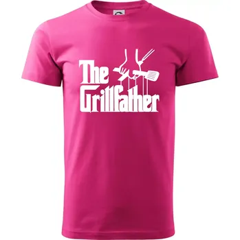 The Grillfather - Klasické pánské triko vyšší gramáže - XS ( Purpurová )