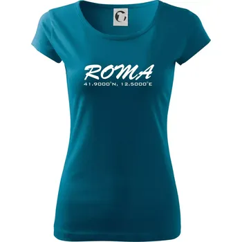 Dámské tričko Roma GPS - Dámské triko Pure - 3XL ( Petrolejová )