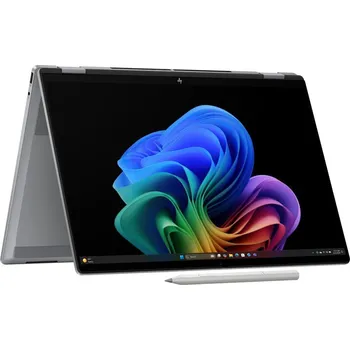 Notebook HP OmniBook X Flip AI 16-ar0004nc Notebook, Ryzen AI 7 350, 32GB LPDDR5X, 2TB SSD, AMD Radeon 860M, 16" 2,8K OLED dotykový 120Hz, Copilot+ PC, W11H, stříbrný BX8Q8EA#BCM