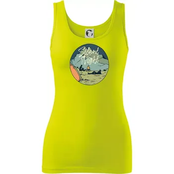 Dámské tričko Camp oval Silent Night - Dámské tílko - XS ( Limetková )