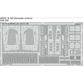 Plastikový model Eduard 1/48 B-26F Marauder exterior (ICM)