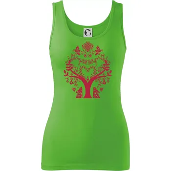 Dámské tričko Folklor - strom - Dámské tílko - 2XL ( Apple Green )