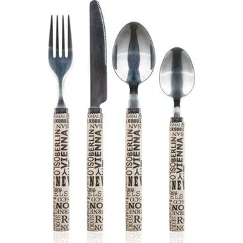 Příbor Sada příborů BANQUET Sada nerezových příborů s plastovou rukojetí CAPITAL, 24 ks