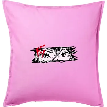 Polštář Anime oči - Polštář 50x50 - 50x50 - Pouze potah ( Růžová )