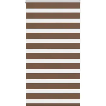 Stavebniny vidaXL Zebra roleta hnědá 70x150 cm šířka látky 65,9 cm polyester