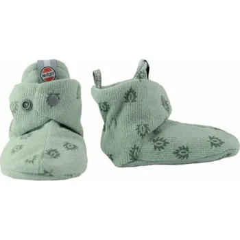 Kojenecké oblečení LODGER Slipper Print Rib Silt Green 6 - 12 měsíců