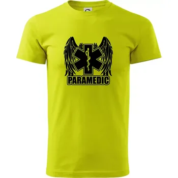 Paramedic - Klasické pánské triko vyšší gramáže - XS ( Limetková )
