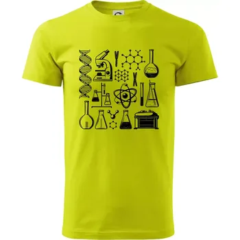 Laboratoř - ikony - Klasické pánské triko vyšší gramáže - 2XL ( Limetková )