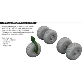 Plastikový model Eduard 1/48 Jaguar GR.1 / GR.1A wheels (AIRFIX)