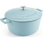 Hrnec MasterClass indukční nepřilnavý hrnec, 28 cm, 5 l, pastelově modrý