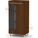 Max-i Prosklená vitrína MG-3 | OŘECH Zvolte barvu:: ořech - tmavý