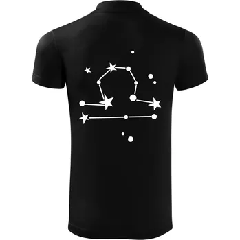 Pánská košile Souhvězdí - Libra - Váhy - Polokošile Victory sportovní (dresovina) - XL ( Černá )