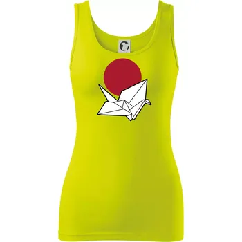 Dámské tričko Japan culture - origami - Dámské tílko - L ( Limetková )