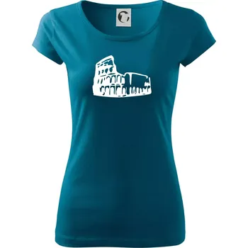 Dámské tričko Itálie Koloseum - Dámské triko Pure - XS ( Petrolejová )