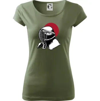 Dámské tričko Japan culture - šerm - Dámské triko Pure - L ( Khaki )