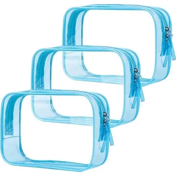 Toaletní taštička, průhledná, VASCHY cestovní toaletní taštička, pro ženy a muže, vodotěsná, PVC,