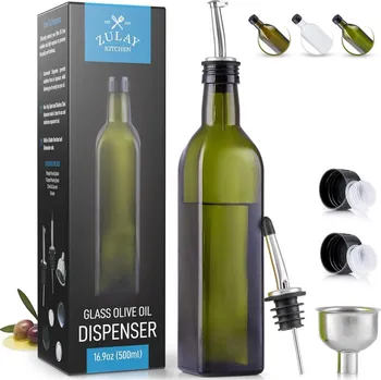 Nádoba na olej a ocet Menážka ZULAY Skleněná láhev na olej a ocet 8v1