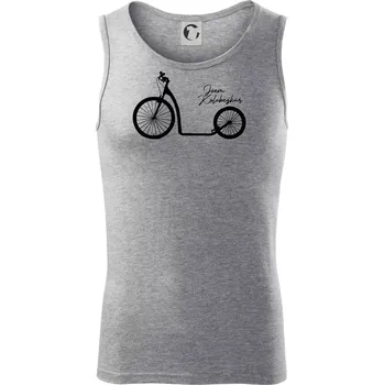 Jsem koloběžkář velké a malé kolo - Tílko pánské Core - 2XL ( Tmavě šedý melír )