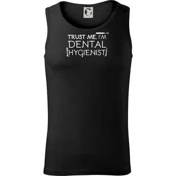 Pánské termoprádlo Trust me I'm dental hygienist - Tílko pánské Core - S ( Černá )