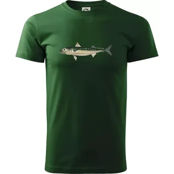 Makrela obecná - Triko extra velké (5-8XL) - 8XL ( Lahvově zelená )